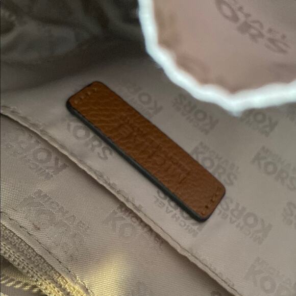 Michael Kors Brown Shoulder Bag with Tassel and Drawstring Accents - Picture 8 of 8